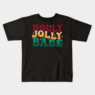 Holly Jolly Babe Kids T-Shirt